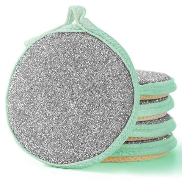 2 in 1 Stainless Steel with Sponges Scrubber (Pack of 5)