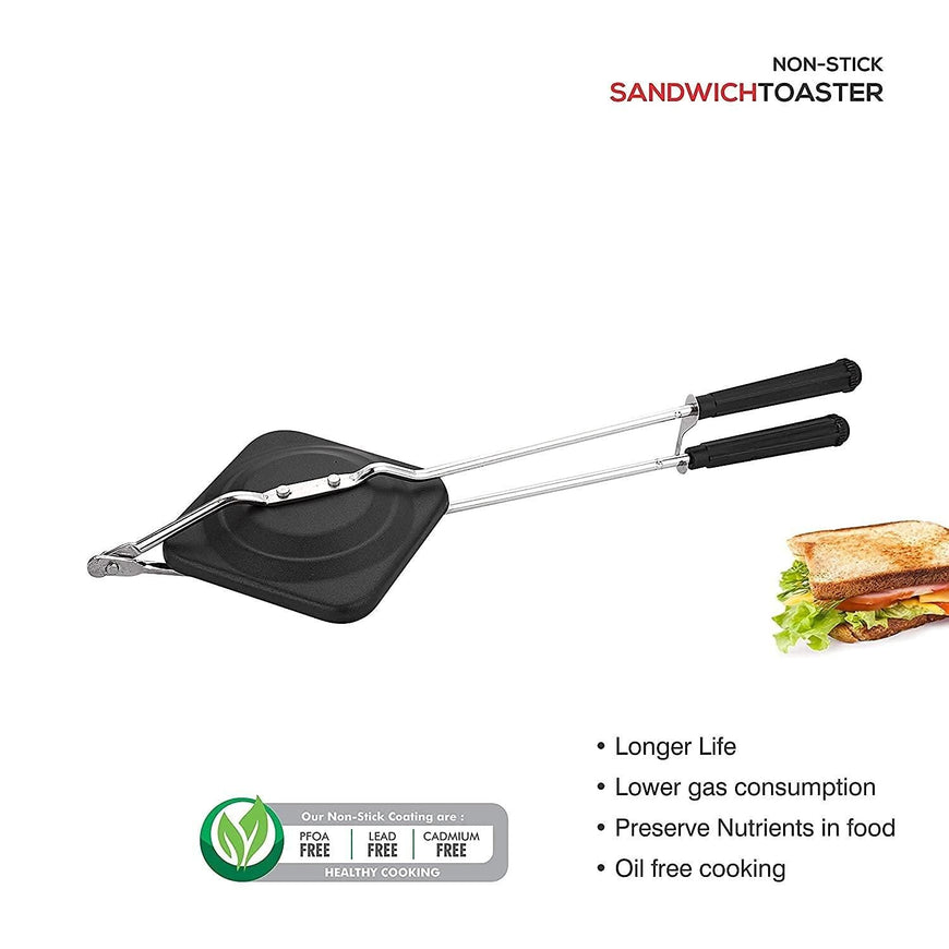Swadish Non Stick Sandwich Maker,Gas,Regular Toaster (Black)