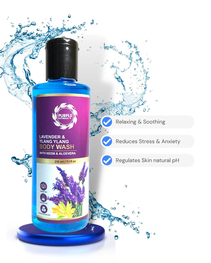 Lavender & Ylang Ylange Body Wash with Neem and Aloevera